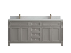 Paris 72 in. W x 22 in. D Double Sink Bathroom Vanity - photo 15