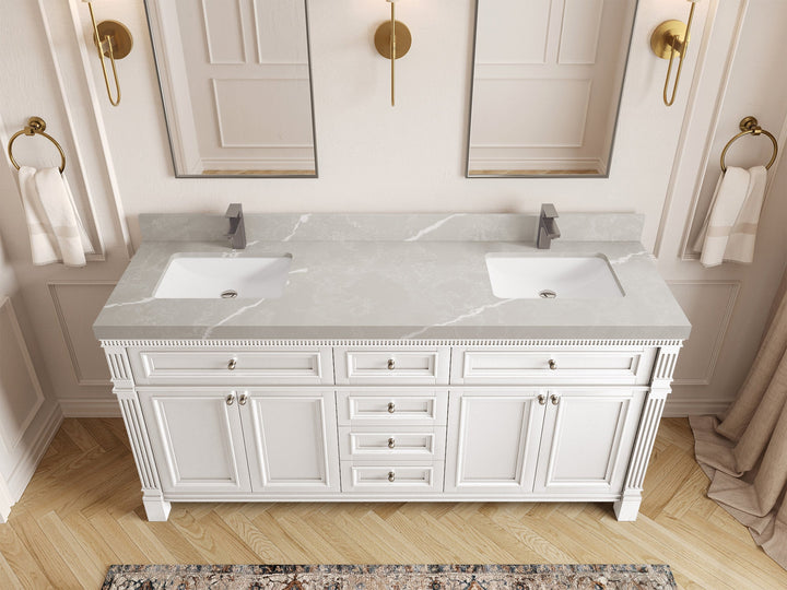 Paris 72 in. W x 22 in. D Double Sink Bathroom Vanity - photo 31