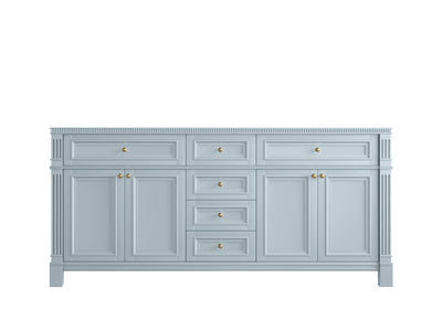 Paris 72 in. W x 22 in. D Double Sink Bathroom Vanity - Willow Bath and Vanity