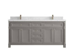 Paris 72 in. W x 22 in. D Double Sink Bathroom Vanity - photo 33