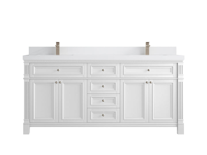Paris 72 in. W x 22 in. D Double Sink Bathroom Vanity - photo 44
