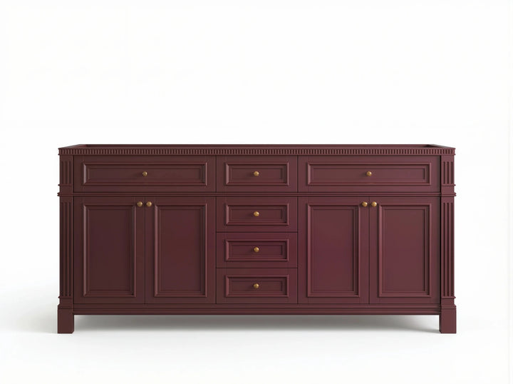 Paris 72 in. W x 22 in. D Double Sink Bathroom Vanity - photo 30