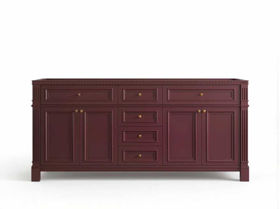 Paris 72 in. W x 22 in. D Double Sink Vanity Cabinet