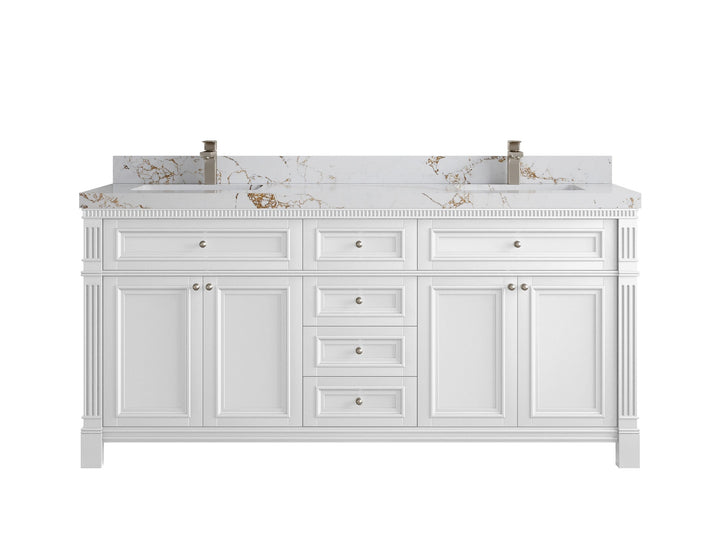 Paris 72 in. W x 22 in. D Double Sink Bathroom Vanity - photo 38