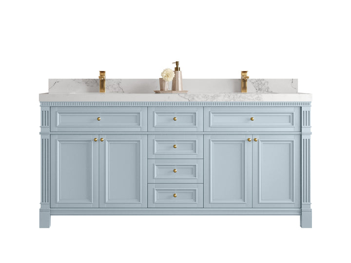 Paris 72 in. W x 22 in. D Double Sink Bathroom Vanity - photo 1