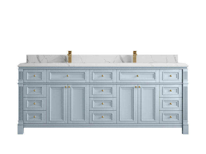 Paris 84 in. W x 22 in. D Double Sink Bathroom Vanity - photo 24