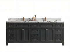 Paris 84 in. W x 22 in. D Double Sink Bathroom Vanity - photo 1