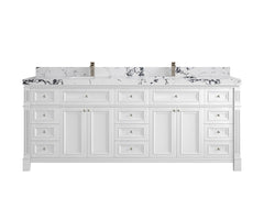Paris 84 in. W x 22 in. D Double Sink Bathroom Vanity - photo 40