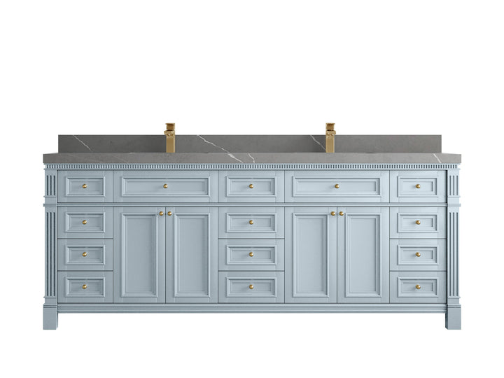 Paris 84 in. W x 22 in. D Double Sink Bathroom Vanity - photo 34