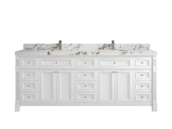 Paris 84 in. W x 22 in. D Double Sink Bathroom Vanity - photo 36
