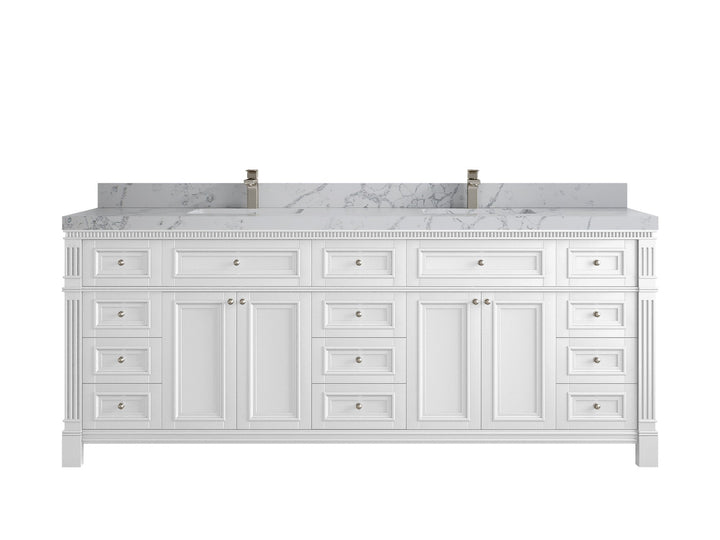 Paris 84 in. W x 22 in. D Double Sink Bathroom Vanity - photo 42