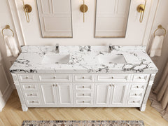 Paris 84 in. W x 22 in. D Double Sink Bathroom Vanity - photo 39