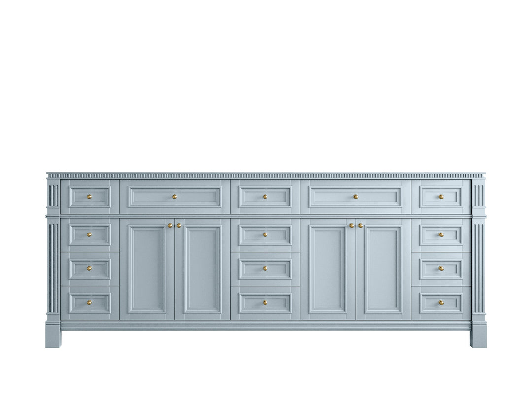 Paris 84 in. W x 22 in. D Double Sink Bathroom Vanity - Willow Bath and Vanity