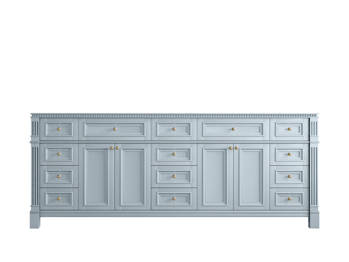 Paris 84 in. W x 22 in. D Double Sink Bathroom Vanity - Willow Bath and Vanity
