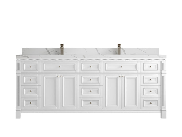 Paris 84 in. W x 22 in. D Double Sink Bathroom Vanity - photo 12