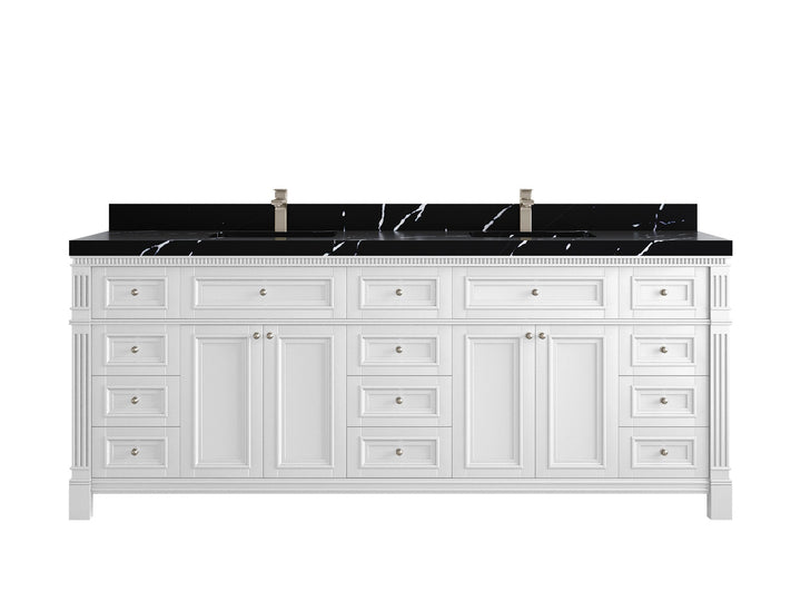 Paris 84 in. W x 22 in. D Double Sink Bathroom Vanity - photo 8