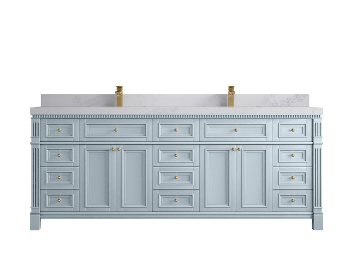 Paris 84 in. W x 22 in. D Double Sink Bathroom Vanity - photo 18