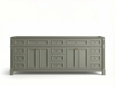 Paris 84 in. W x 22 in. D Double Sink Bathroom Vanity - Willow Bath and Vanity