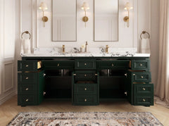 Paris 84 in. W x 22 in. D Double Sink Bathroom Vanity - photo 5