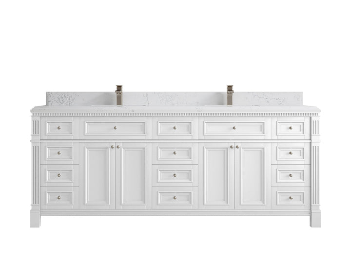 Paris 84 in. W x 22 in. D Double Sink Bathroom Vanity - photo 26