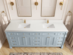 Paris 84 in. W x 22 in. D Double Sink Bathroom Vanity - photo 27