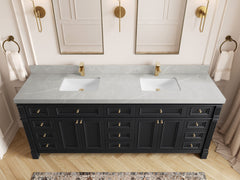 Paris 84 in. W x 22 in. D Double Sink Bathroom Vanity - photo 31