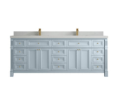 Paris 84 in. W x 22 in. D Double Sink Bathroom Vanity - photo 10