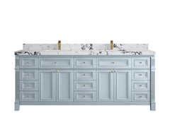 Paris 84 in. W x 22 in. D Double Sink Bathroom Vanity - photo 40