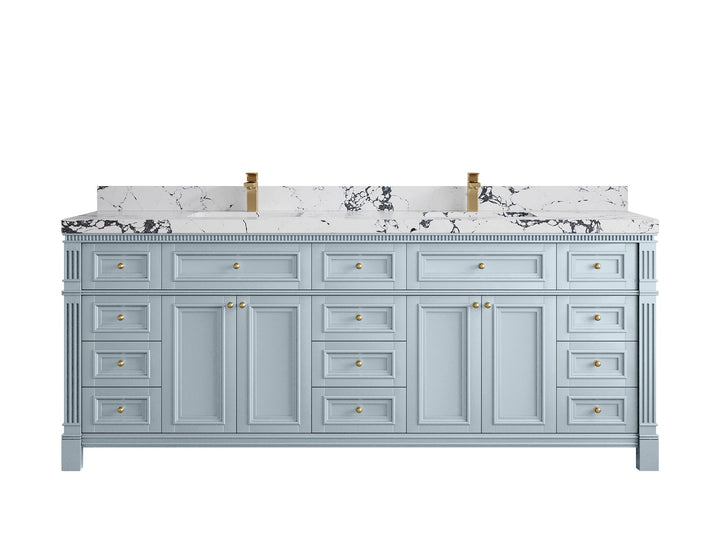 Paris 84 in. W x 22 in. D Double Sink Bathroom Vanity - photo 40