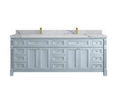 Paris 84 in. W x 22 in. D Double Sink Bathroom Vanity - photo 14
