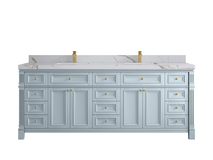 Paris 84 in. W x 22 in. D Double Sink Bathroom Vanity - photo 14
