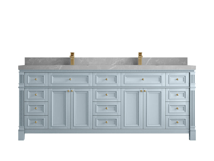 Paris 84 in. W x 22 in. D Double Sink Bathroom Vanity - photo 32