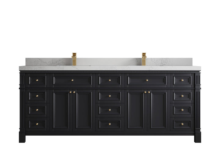 Paris 84 in. W x 22 in. D Double Sink Bathroom Vanity - photo 1