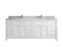 Paris 84 in. W x 22 in. D Double Sink Bathroom Vanity - photo 10