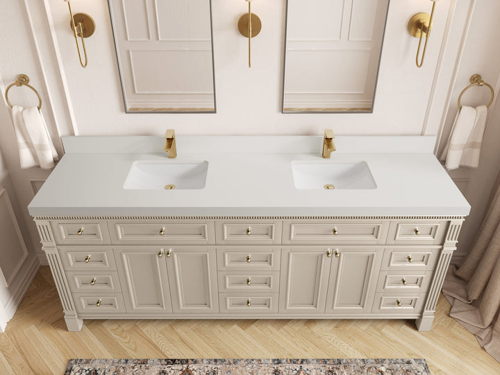 Paris 84 in. W x 22 in. D Double Sink Bathroom Vanity - photo 43