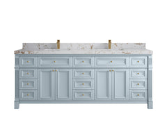 Paris 84 in. W x 22 in. D Double Sink Bathroom Vanity - photo 38