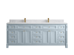 Paris 84 in. W x 22 in. D Double Sink Bathroom Vanity - photo 26