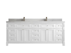 Paris 84 in. W x 22 in. D Double Sink Bathroom Vanity - photo 1