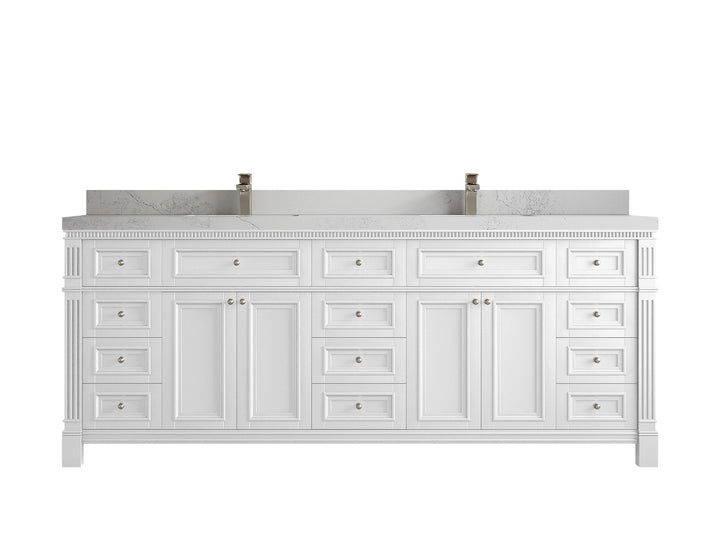 Paris 84 in. W x 22 in. D Double Sink Bathroom Vanity - photo 1