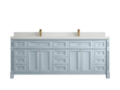 Paris 84 in. W x 22 in. D Double Sink Bathroom Vanity - photo 44