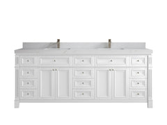 Paris 84 in. W x 22 in. D Double Sink Bathroom Vanity - photo 18