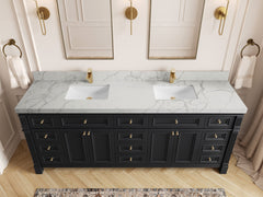 Paris 84 in. W x 22 in. D Double Sink Bathroom Vanity - photo 41