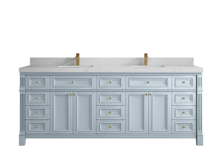 Paris 84 in. W x 22 in. D Double Sink Bathroom Vanity - photo 22