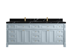Paris 84 in. W x 22 in. D Double Sink Bathroom Vanity - photo 12