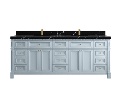 Paris 84 in. W x 22 in. D Double Sink Bathroom Vanity - Willow Bath and Vanity