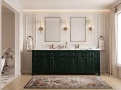 Paris 84 in. W x 22 in. D Double Sink Bathroom Vanity - photo 4