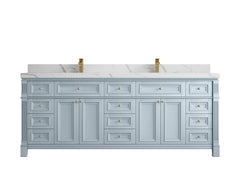 Paris 84 in. W x 22 in. D Double Sink Bathroom Vanity - photo 16