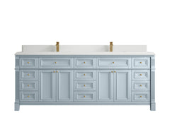 Paris 84 in. W x 22 in. D Double Sink Bathroom Vanity - photo 28