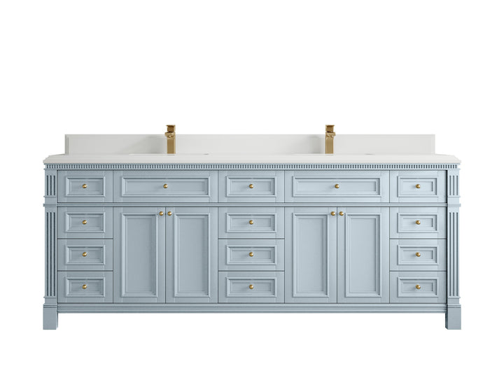 Paris 84 in. W x 22 in. D Double Sink Bathroom Vanity - photo 28