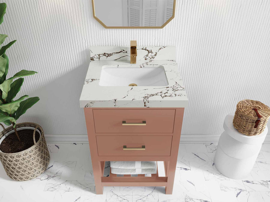 Parker 24 in. W x 22 in. D Single Sink Bathroom Vanity - Willow Bath and Vanity